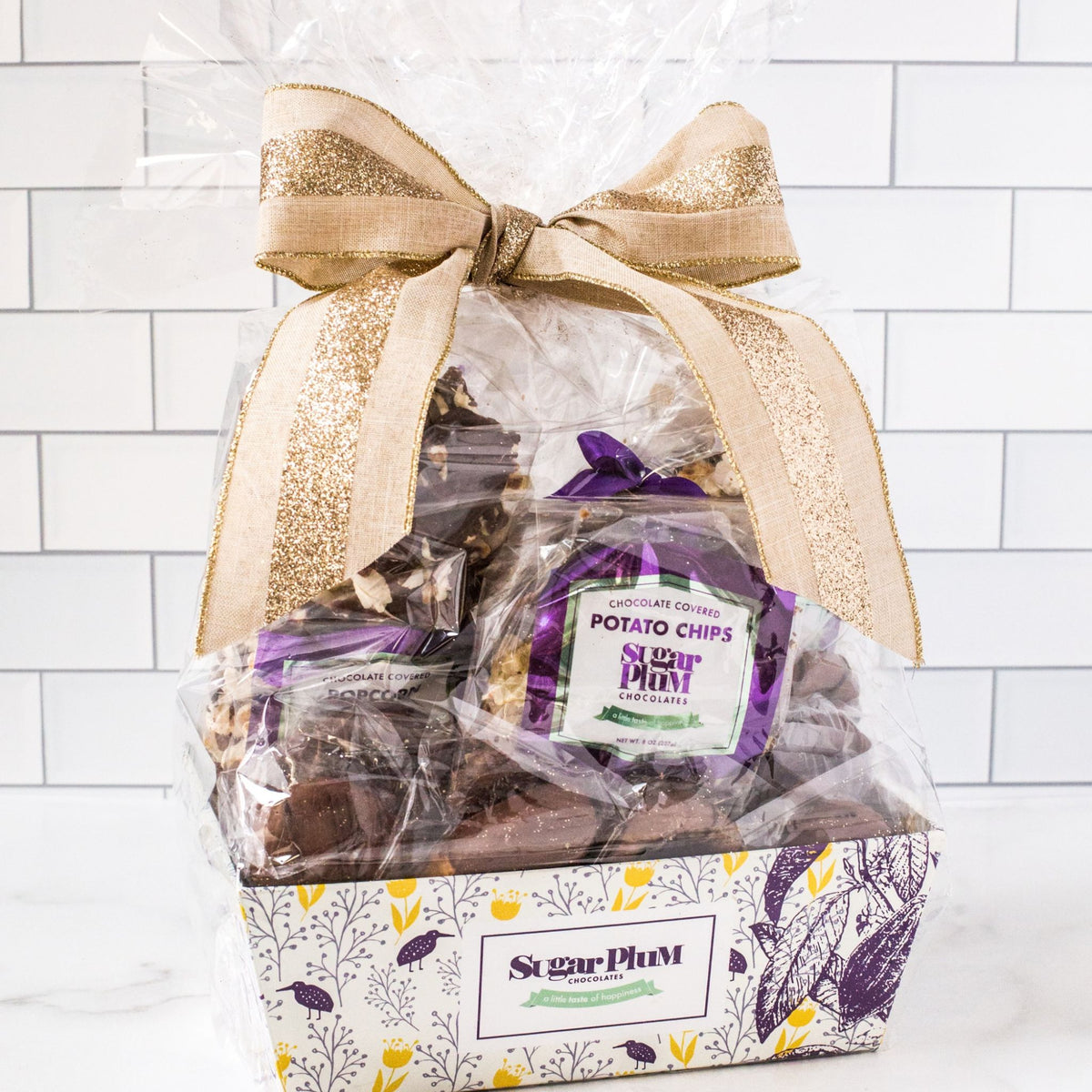 Sugar Plum 17 Piece Gourmet Chocolate Gift Basket