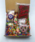 Happy Birthday Box – Fun & Colorful Birthday Gift with Chocolate Bar, Potato Chips & Pretzels | Perfect Birthday Treat
