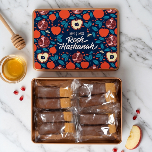 Sugar Plum Chocolates Rosh Hashanah Biscotti Gift Tin