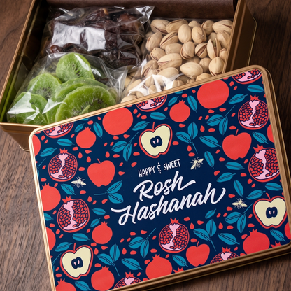 Sugar Plum Chocolates Rosh Hashanah Sweet Harvest Wrapped Gift Tin