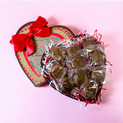 Milk Chocolate Cookies Valentines Day Heart Gift Box