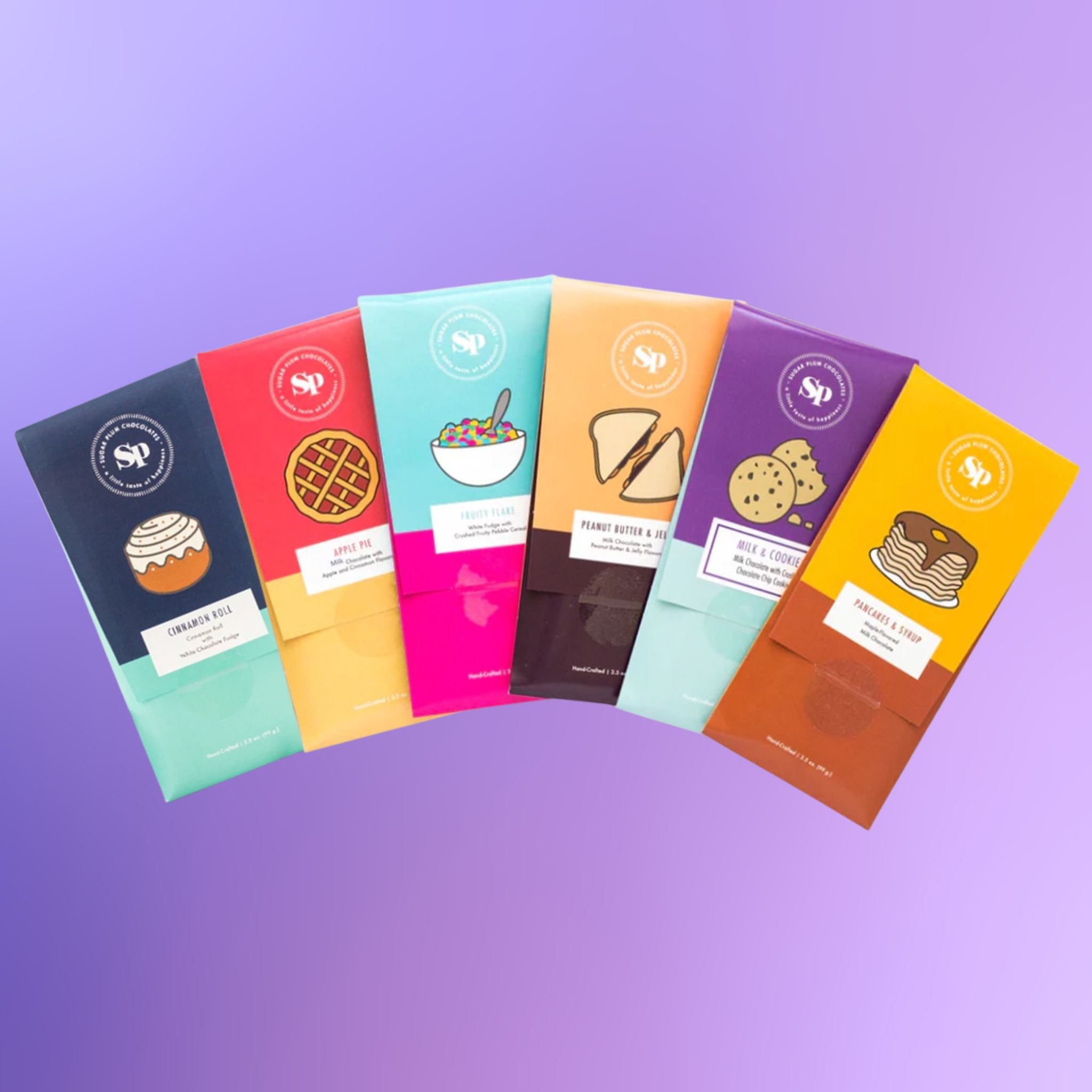 Sugar Plum Chocolate Nostalgic Bars 6 Pack
