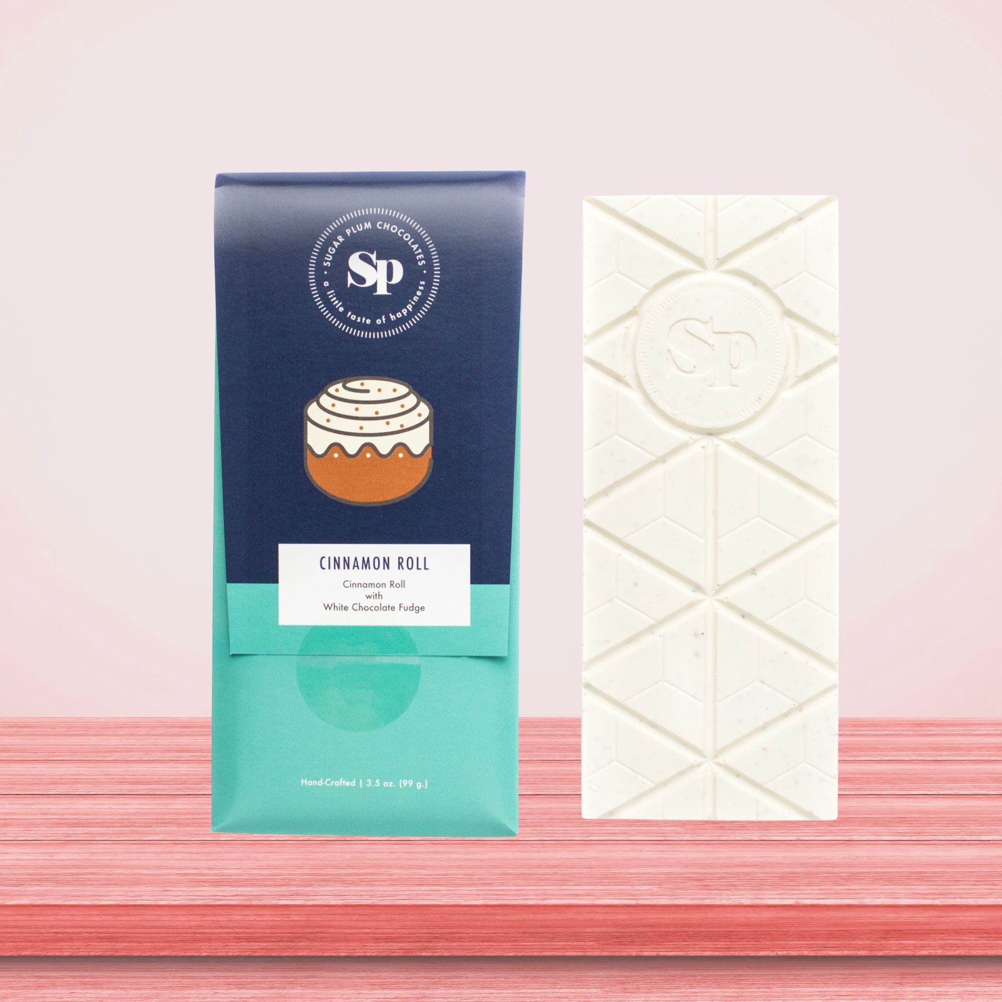Cinnamon Roll White Chocolate Fudge Candy Bar