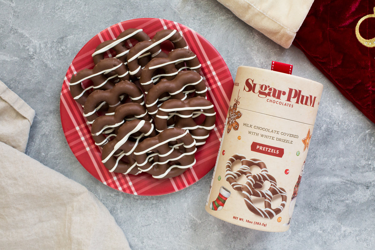 Holiday Cheer Chocolate-Covered Pretzels