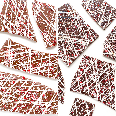 Milk and Dark Chocolate Peppermint Bark