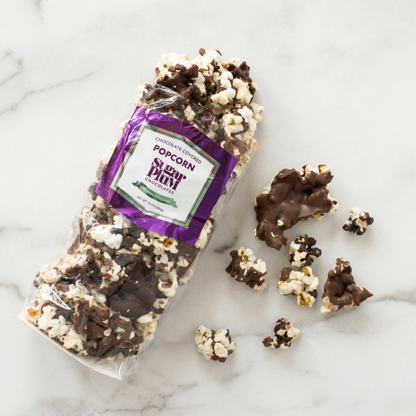 Sugar Plum Milk and Dark Chocolate Covered Popcorn