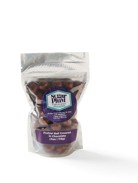 Bag of Sugar Plum Pretzel Balls Covered in Chocolate - Gourmet Snack from Comfort Box Care Package