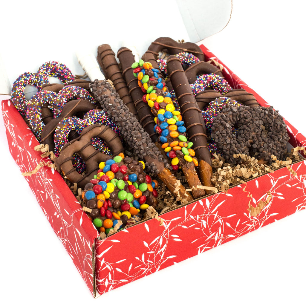 Assorted Chocolate Pretzel Gift Box