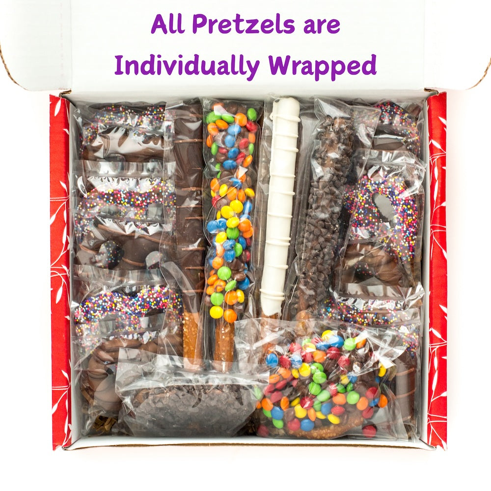 Individually Wrapped Chocolate Covered Pretzels Sweet and Salty Snacks