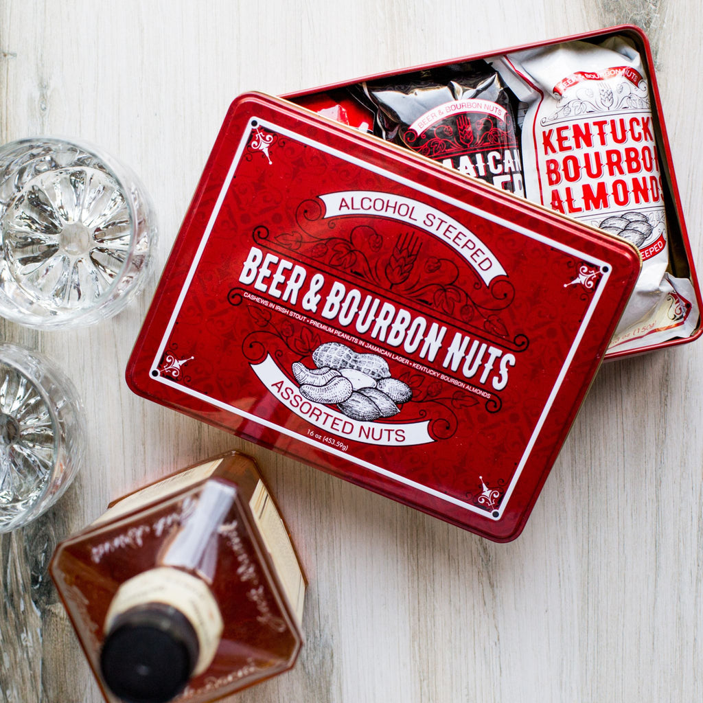 Assorted Beer & Bourbon Nuts Gourmet Gift