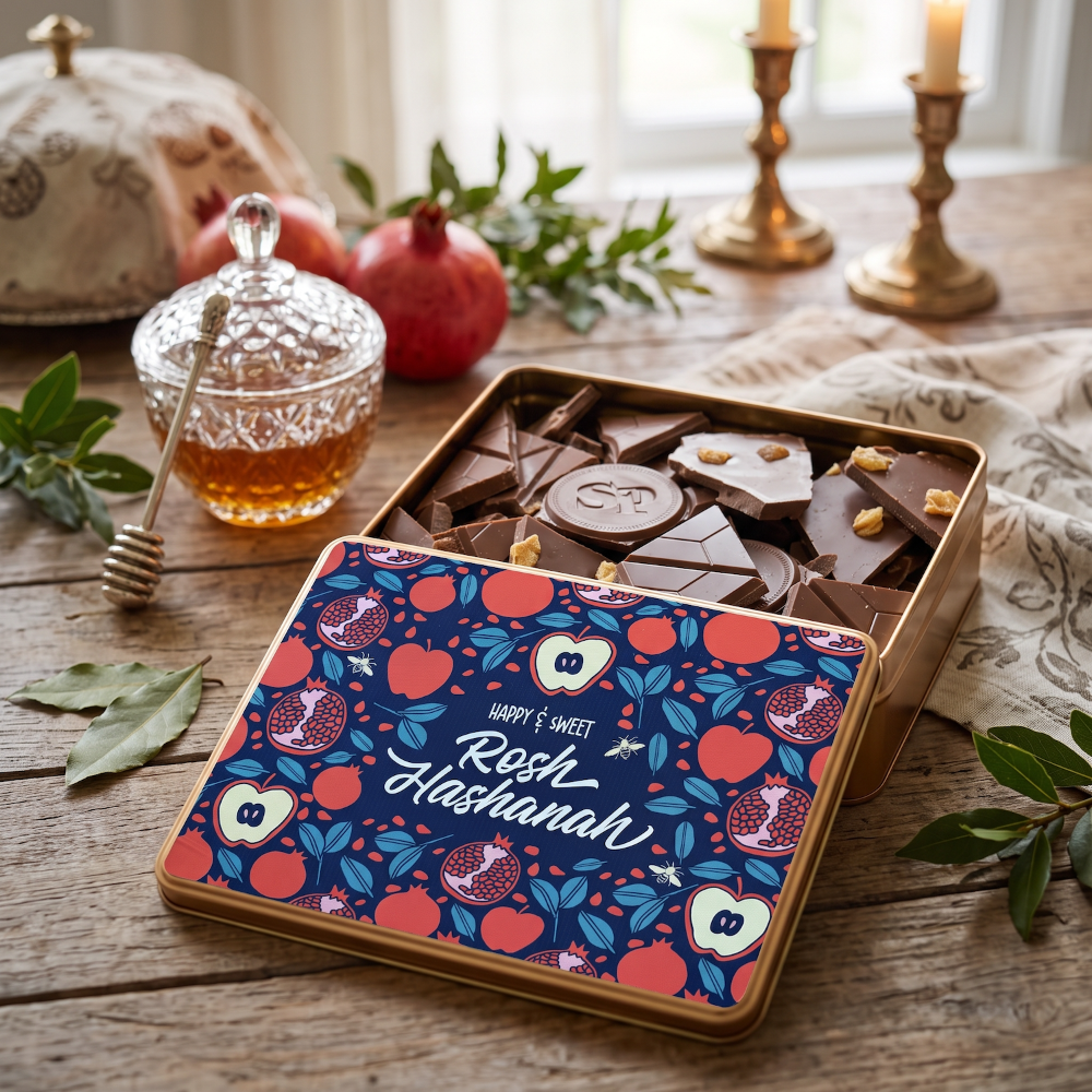 Sugar Plum Chocolates Rosh Hashanah Apple Pie Bark Gift