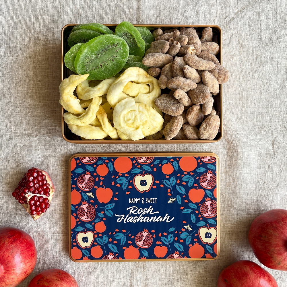 Sugar Plum Chocolates Orchard Harvest Rosh Hashanah Honey and Apple Gift Tin