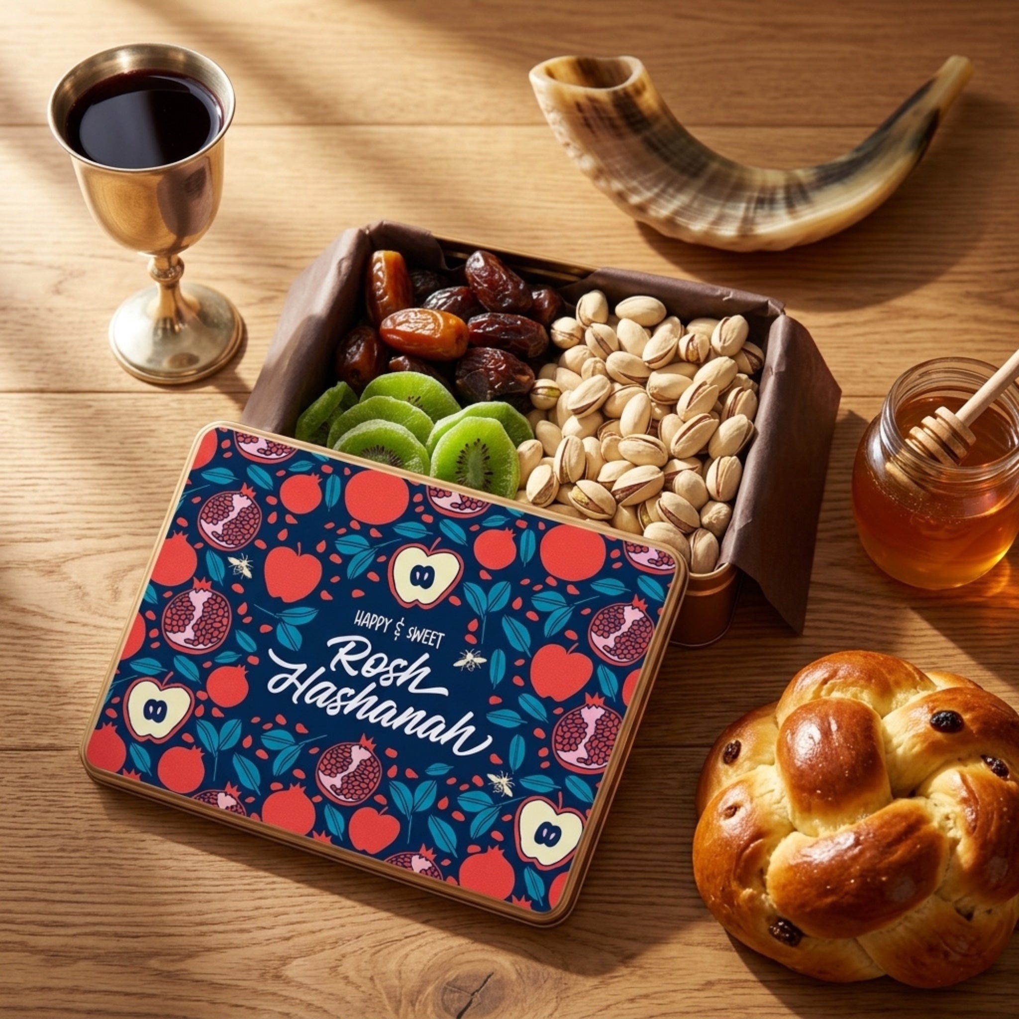 Rosh Hashanah Sweet Harvest Gift Tin