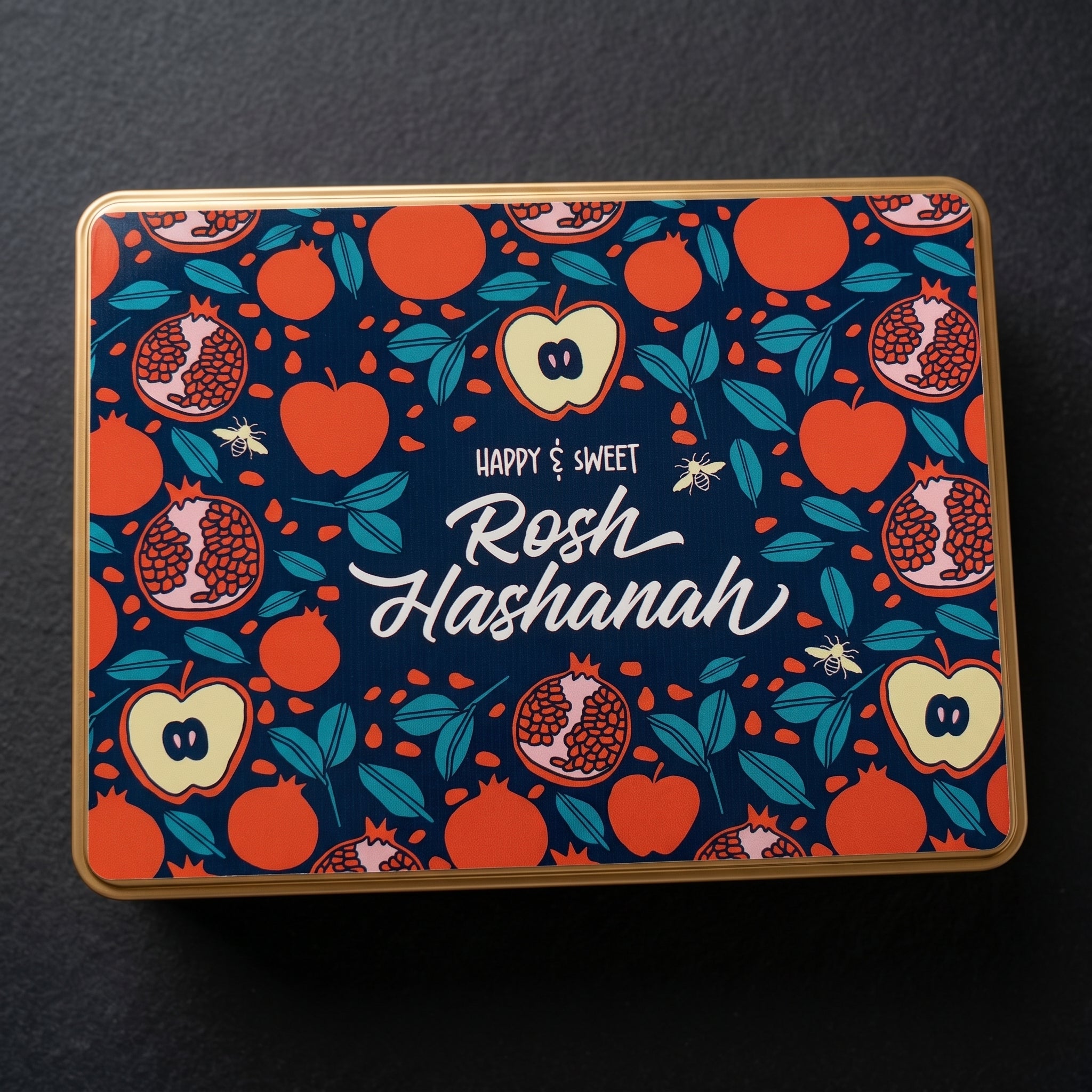 Sugar Plum Chocolates Happy & Sweet Rosh Hashanah Gift Tin