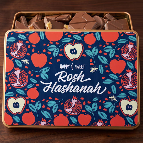 Sugar Plum Chocolates Rosh Hashanah Apple Pie Bark Gift Tin