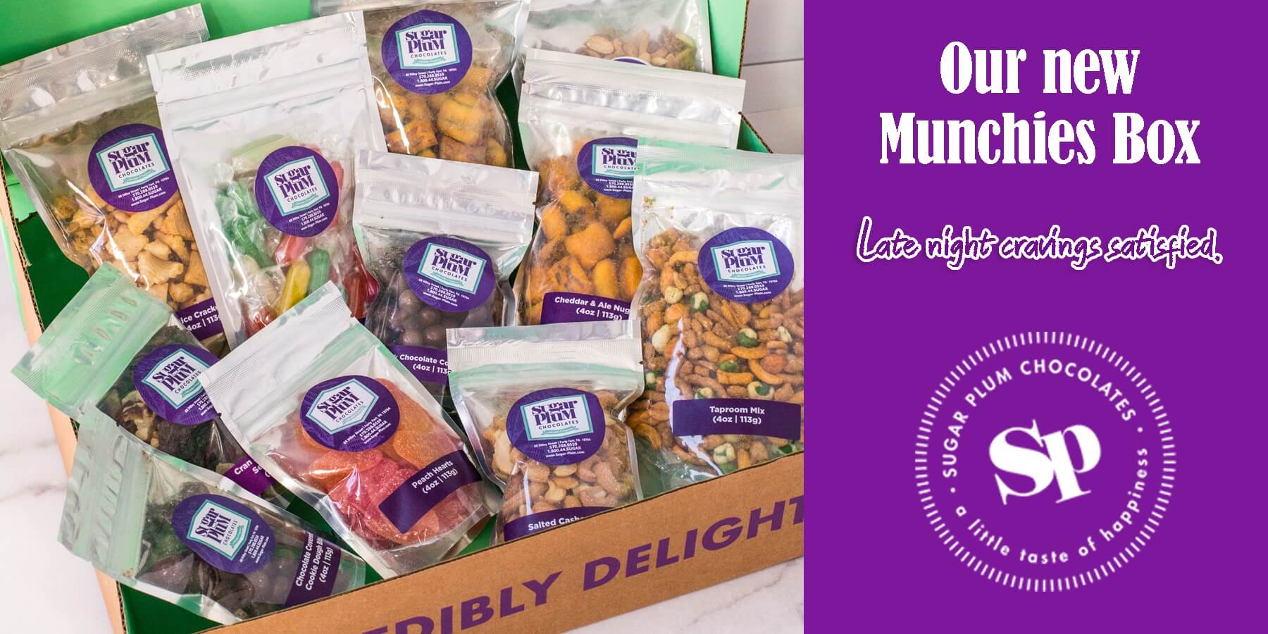 Our New Munchies Box. Late night cravings satisfied. 