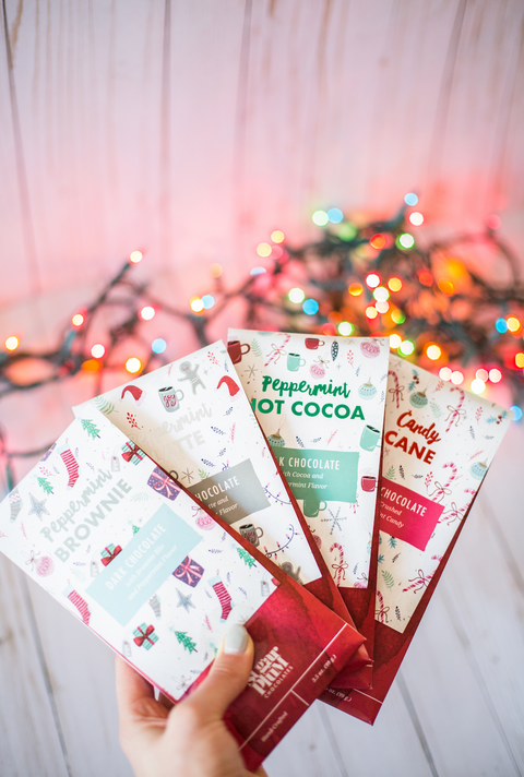 Christmas Peppermint Candy Bars 4 Pack