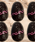6 Chocolate Easter Eggs, Dark Chocolate Shown