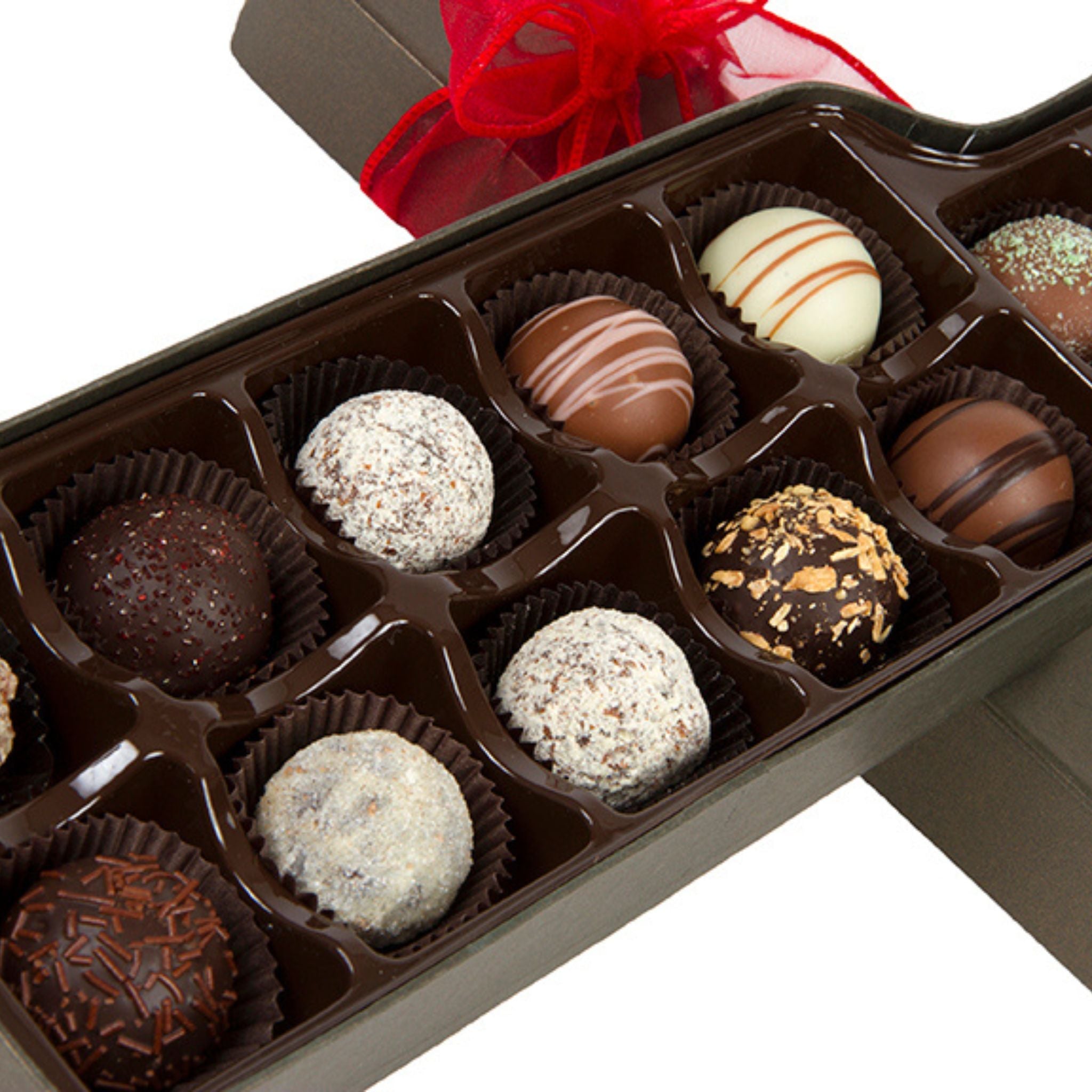 12 Assorted Chocolates Wine Truffle Gift Box