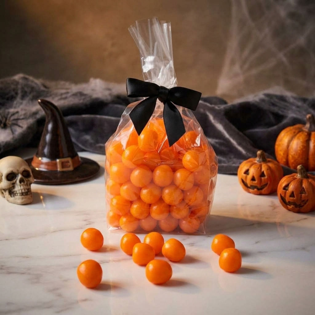 Orange Sour Balls Halloween Candy 1 lb