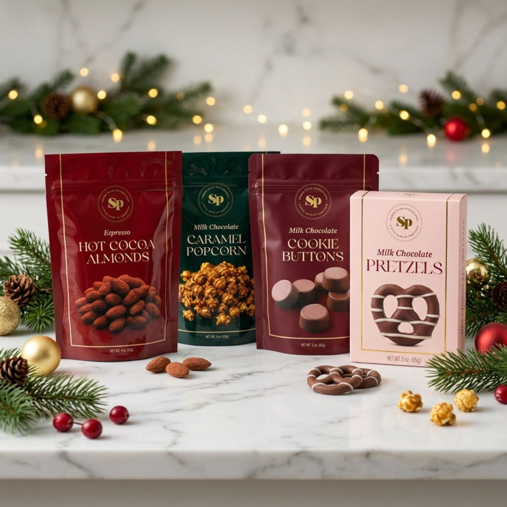 Sugar Plum Chocolate Snack Holiday Gift Box