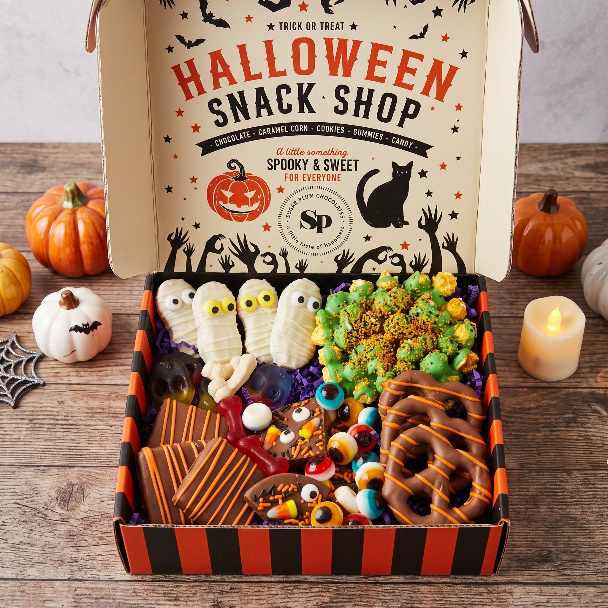 Sugar Plum Chocolates Halloween Snack Shop Box 