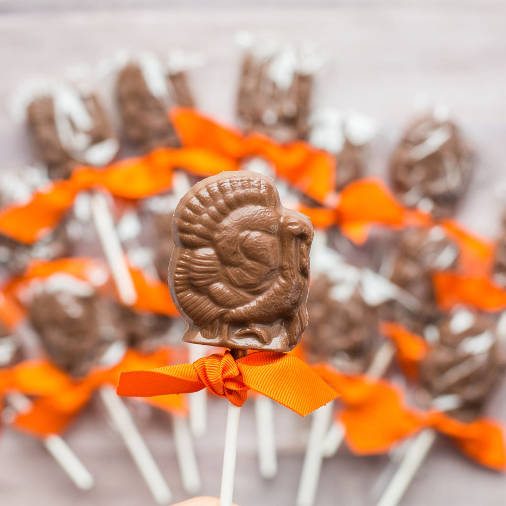 Milk Chocolate Turkey Lollipops Thanksgiving Party Favors Fall Treats