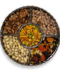 Vegan Nut Medley Gift Tray – Healthy Gourmet Snack Assortment by Sugar Plum | Reusable Tray & Vegan-Friendly Gift