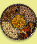 Vegan Nut Medley Gift Tray – Healthy Gourmet Snack Assortment by Sugar Plum | Reusable Tray & Vegan-Friendly Gift