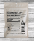 Sugar Plum Mexican Street Corn Vegetable Seasoning Pack with Nutrition Facts and Ingredients List