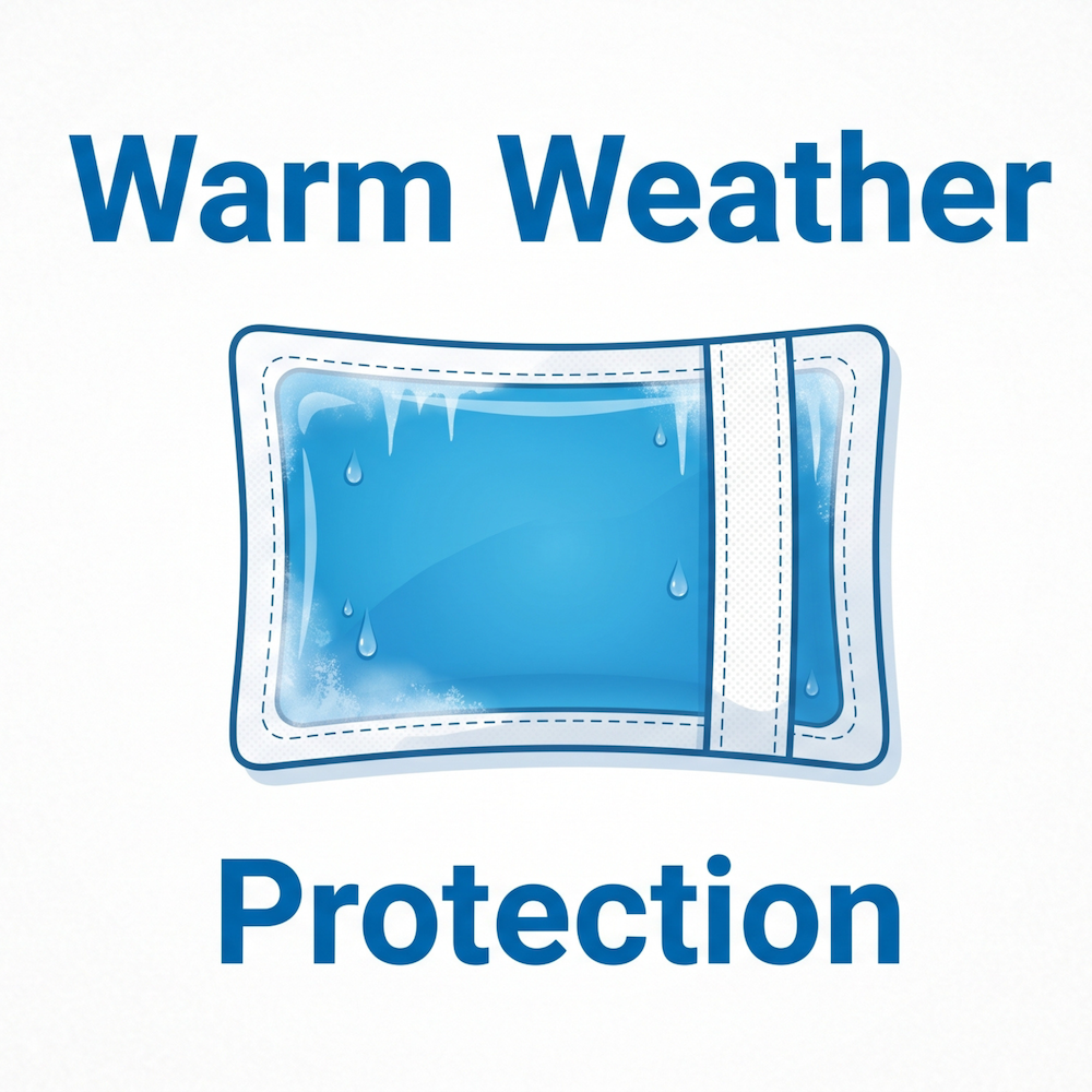 Ice Pack Warm Weather Protection Chocolates