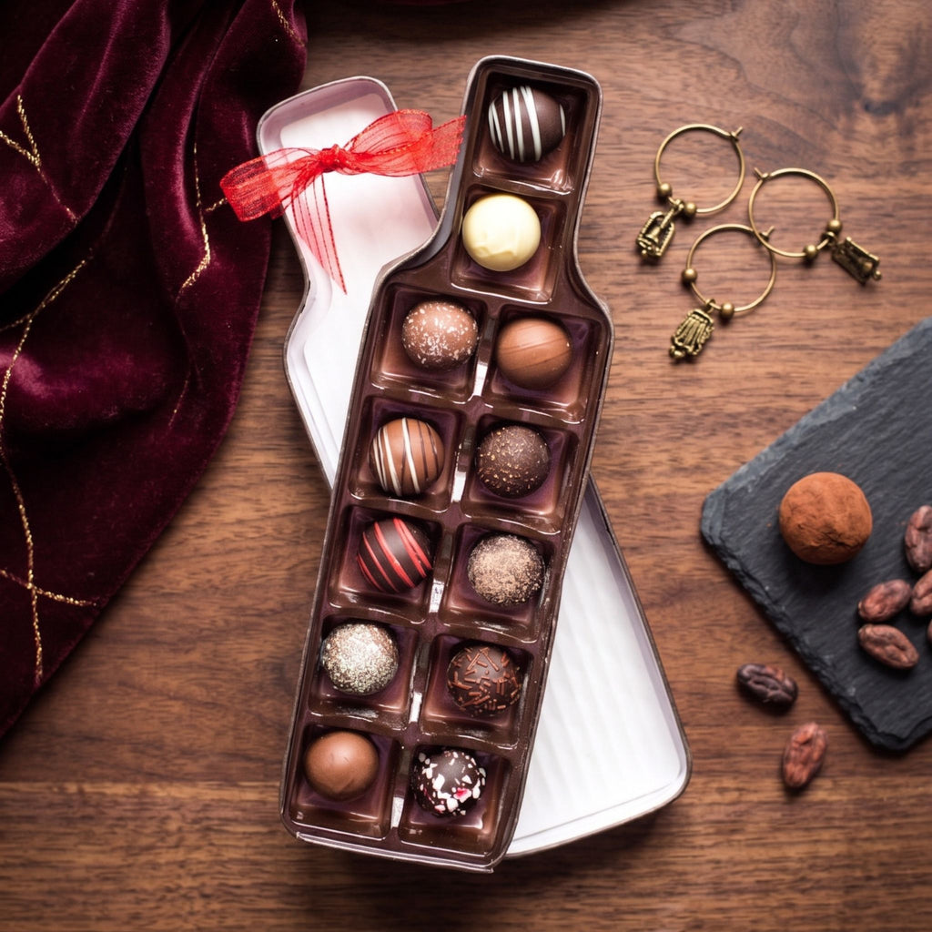 Sugar Plum Wine Truffle Gift Box of Chocolates