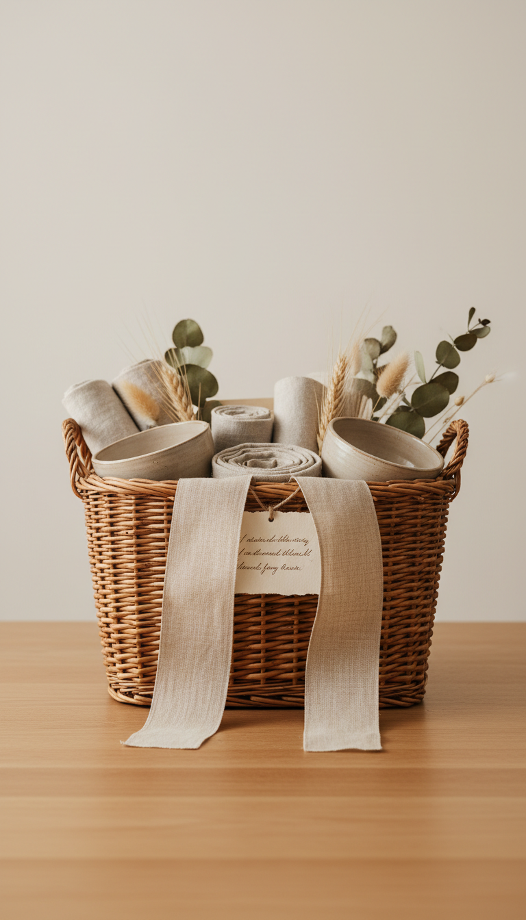Celebration Basket with Woven Charm