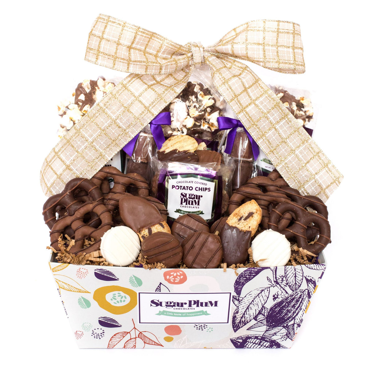 Sugar Plum 25 Pc Chocolate Snack Gift Basket