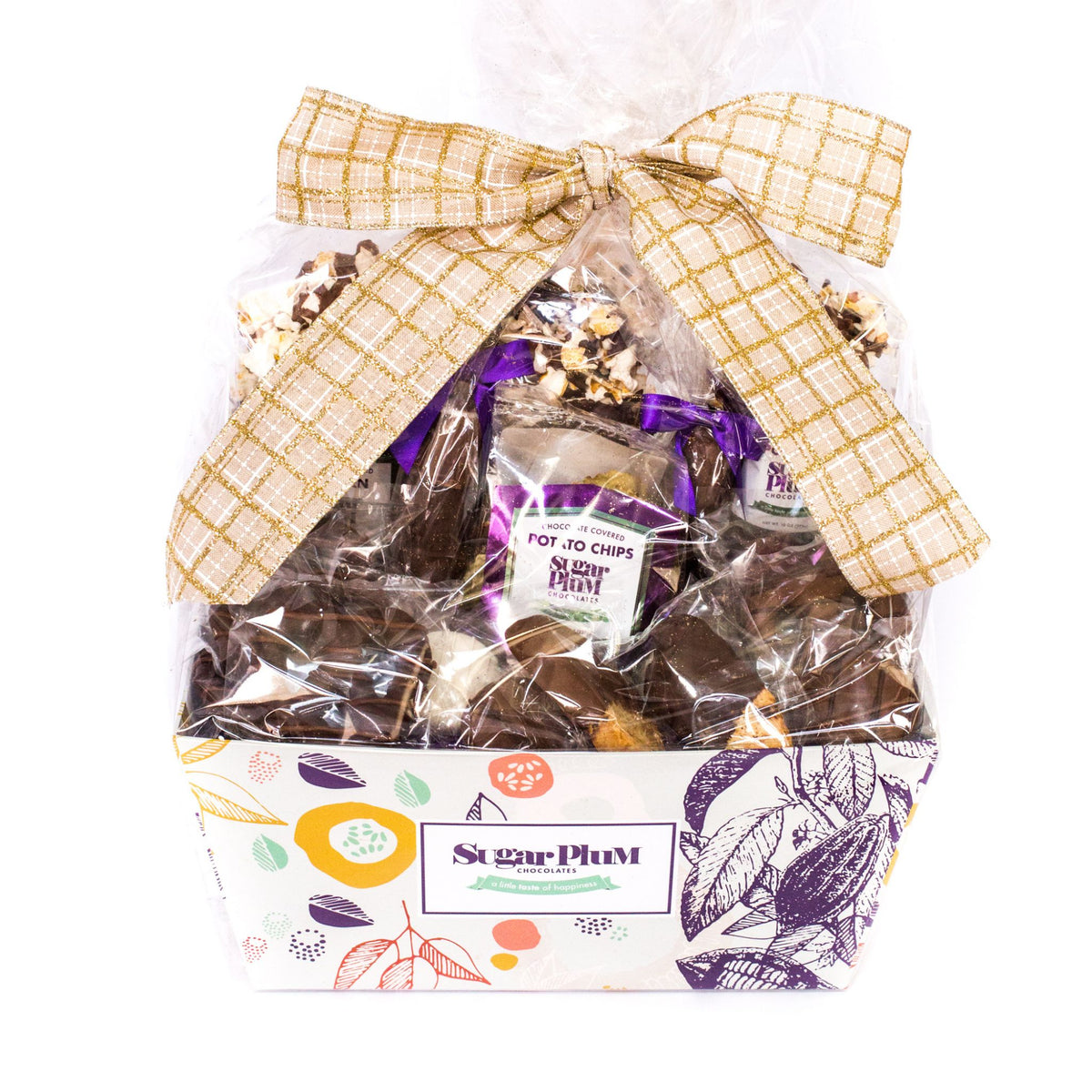 25 Pc Handcrafted Gourmet Chocolate Gift Basket