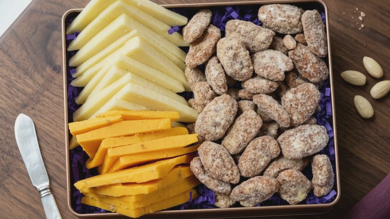 Cheddar Cheese Honey Bourbon Pecan Gourmet Gift Video