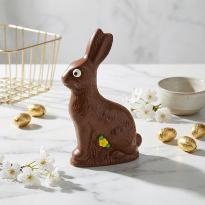 Handmade Solid Milk Chocolate Easter Bunny