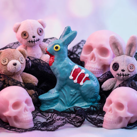 限量版巧克力僵尸兔子和受害者套装