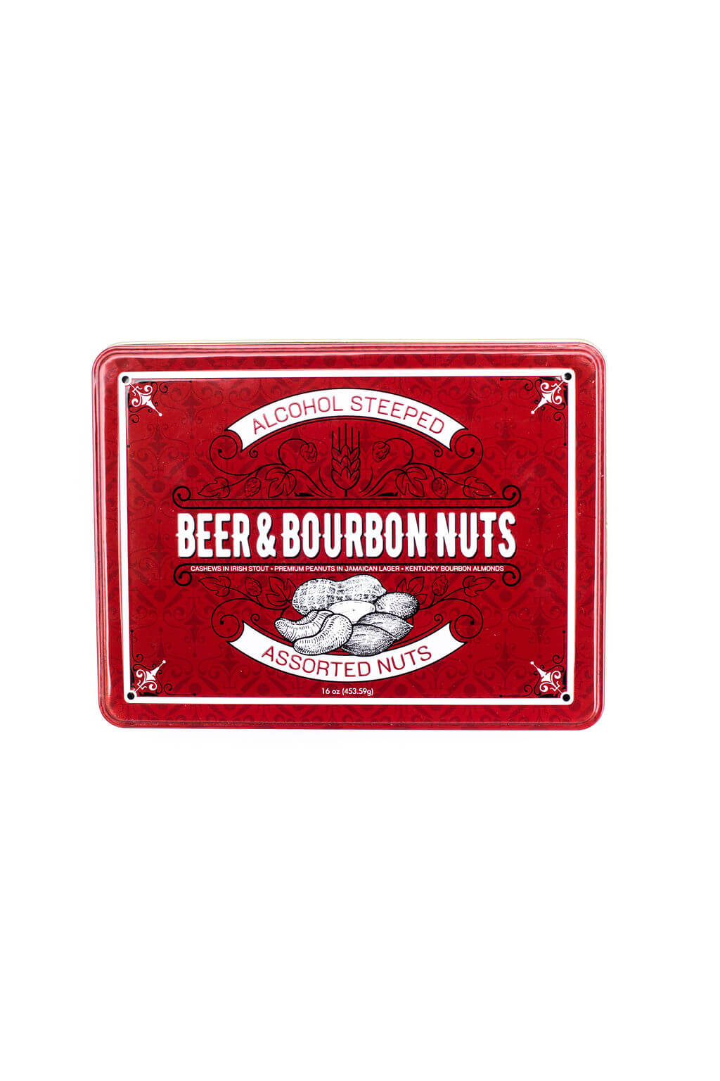 Beer &amp; Bourbon Nuts Gift Tin photo