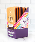 Nostalgic Chocolate Bars 10-Pack with Childhood-Inspired Flavors in Colorful Packaging by Sugar Plum Chocolates