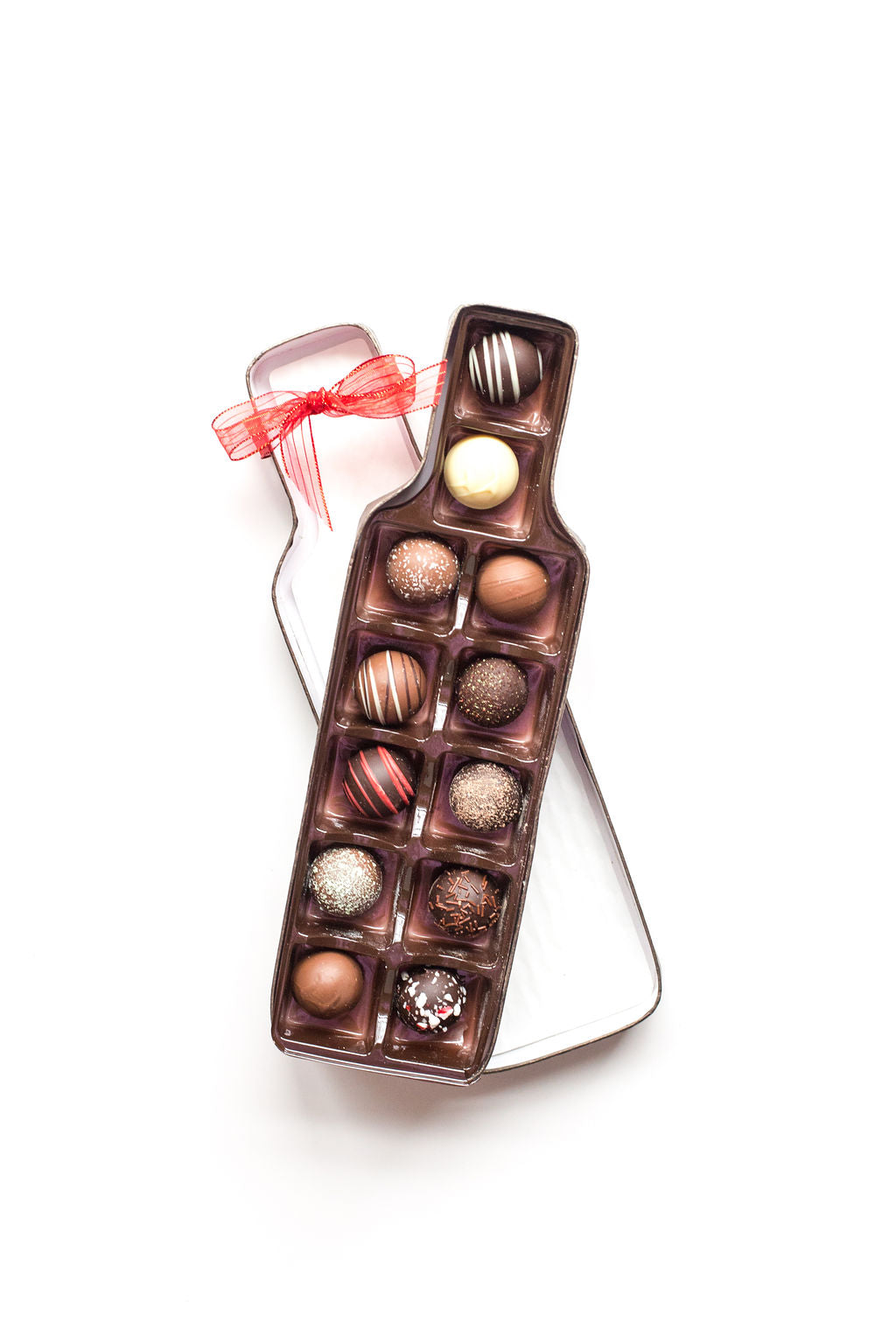 Tasty Truffles in a Wine Bottle-Shaped Pack - 12 Pieces