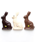 3 Bunnies - Dark, White and Chocolate.