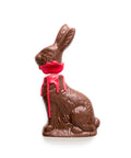 Handcrafted chocolate zombie bunny with red icing, part of LIMITED EDITION Halloween or Easter candy gift set.