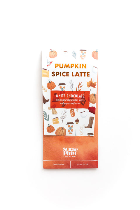 Sugar Plum Pumpkin Spice Latte White Chocolate Bars photo