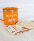 Pumpkin Spice Latte White Chocolate Bar with Orange Mug
