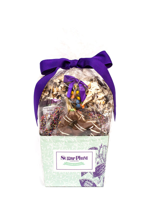 Sugar Plum's Perfect Size Gourmet Chocolate Gift Delectables in White Background