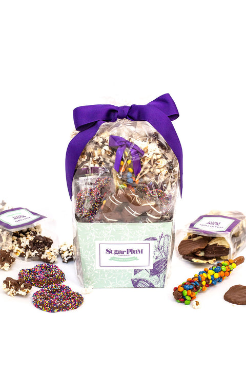 Sugar Plum's Perfect Size Gourmet Chocolate Gift Assortment and Array of Treats