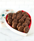 Valentine’s Day Milk Chocolate-Covered Peanut Butter Cracker Cookies - 20 Pieces - Sugar Plum Chocolates