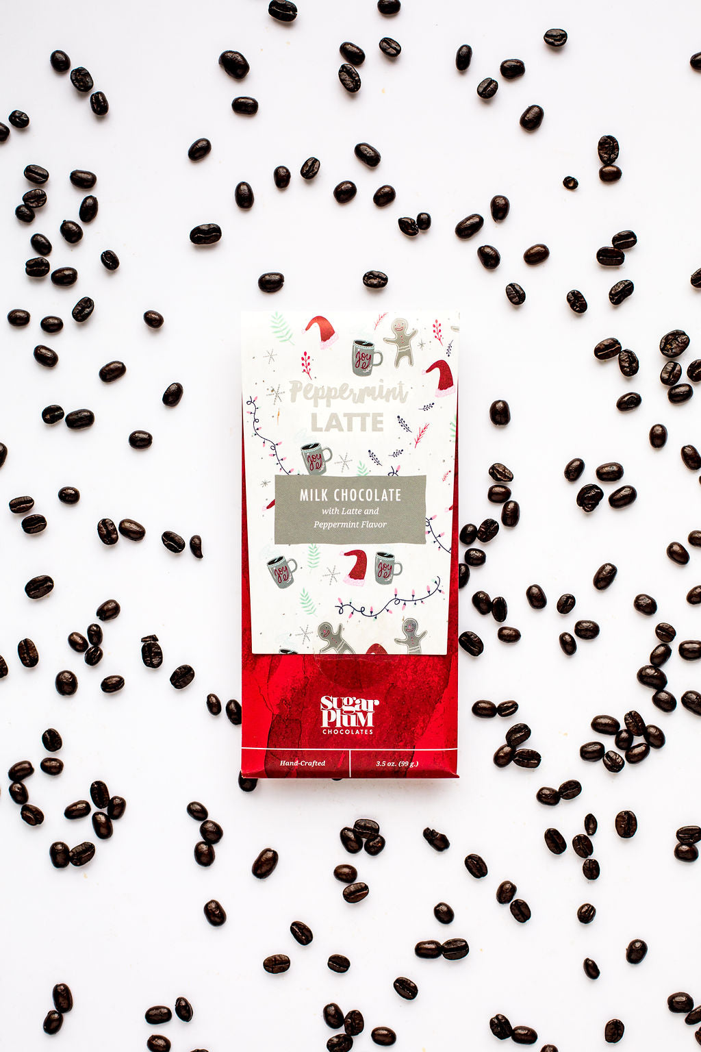 Sugar Plum Peppermint Latte Chocolate Bar photo