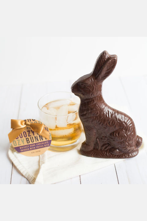 Whiskey-Flavored Dark Chocolate Toffee Bunny